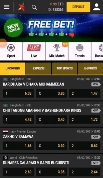 Sports Betting at Habesha Betting Bookmaker
